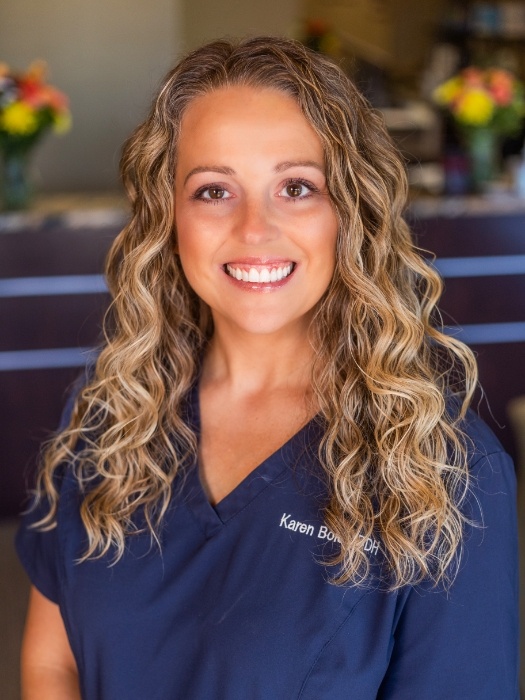 Dental hygienist Karen